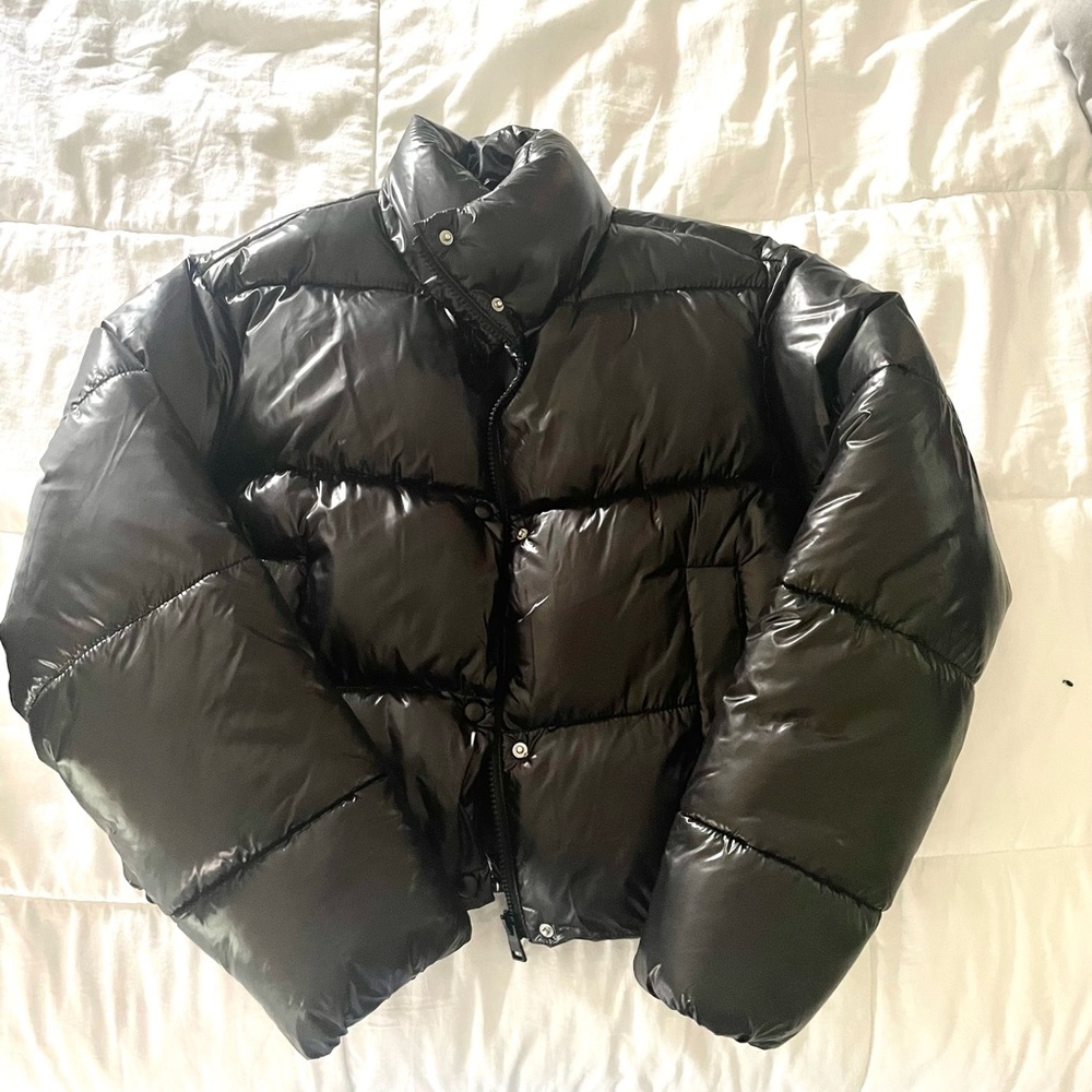 Zara cropped puffer coat